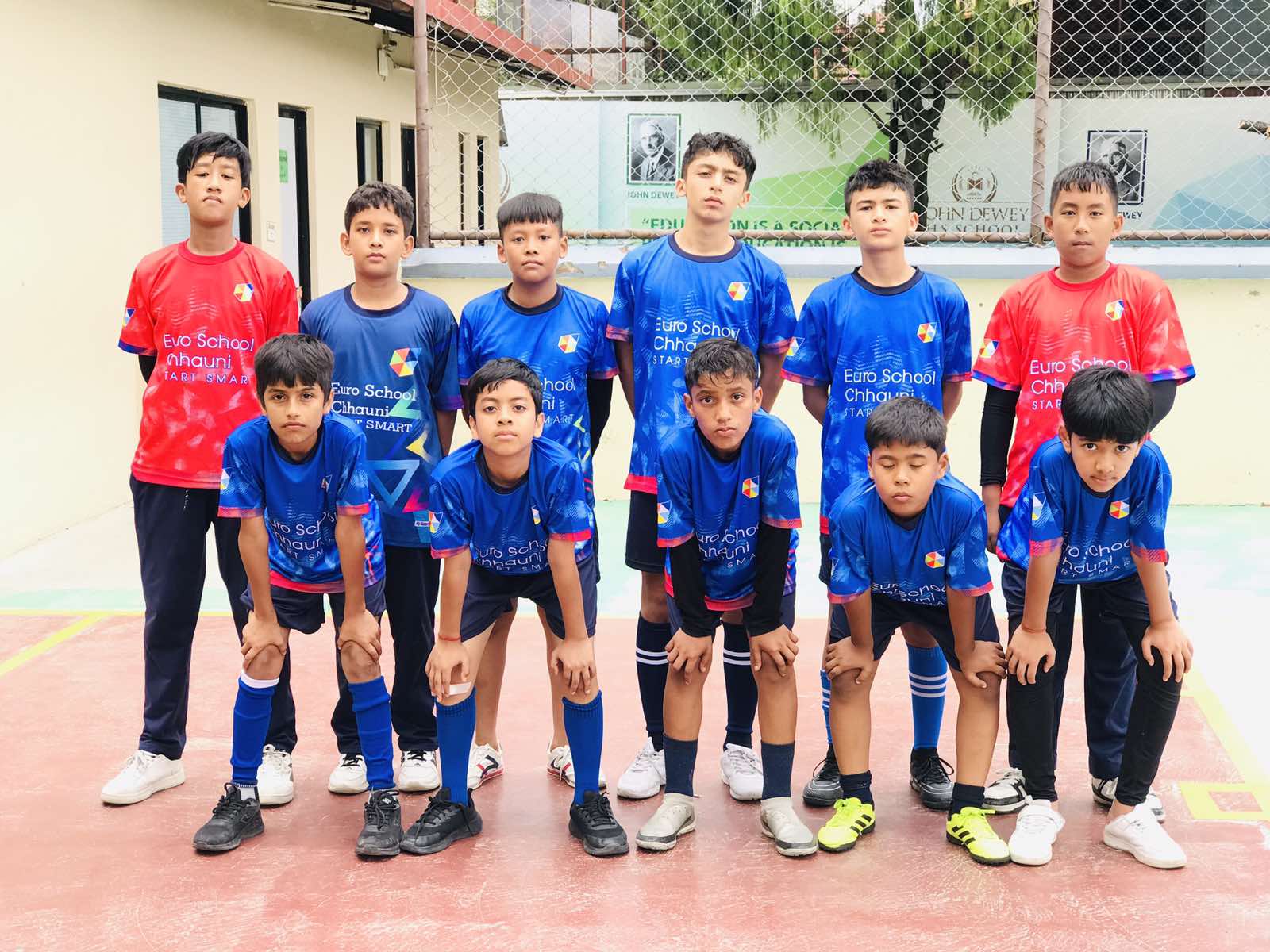 Euro School Chhauni’s U-13 and U-14 Teams Shine at the Second John Dewey Cup