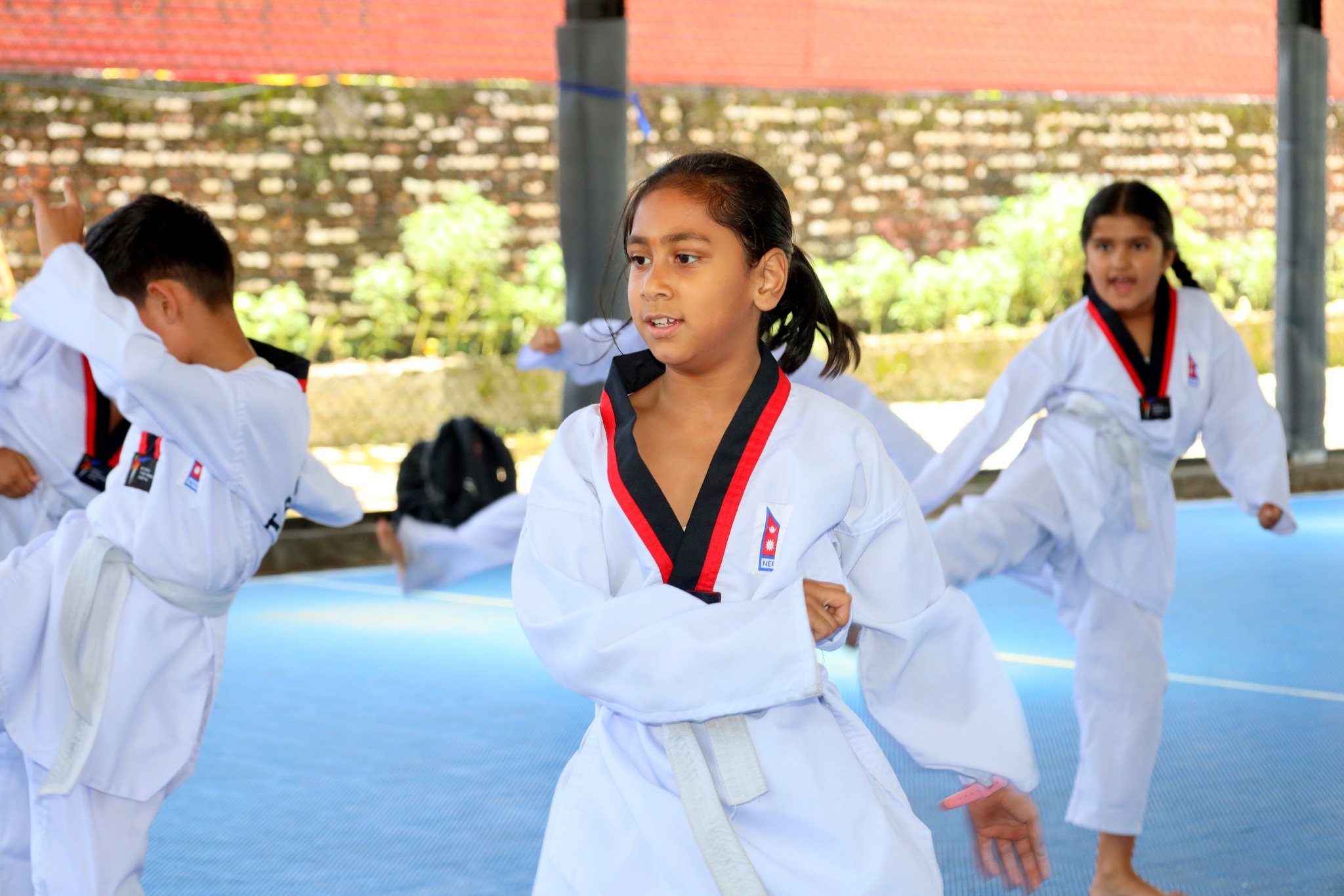 Euro School Chhauni’s Taekwondo Belt Test for Grades 3 & 4