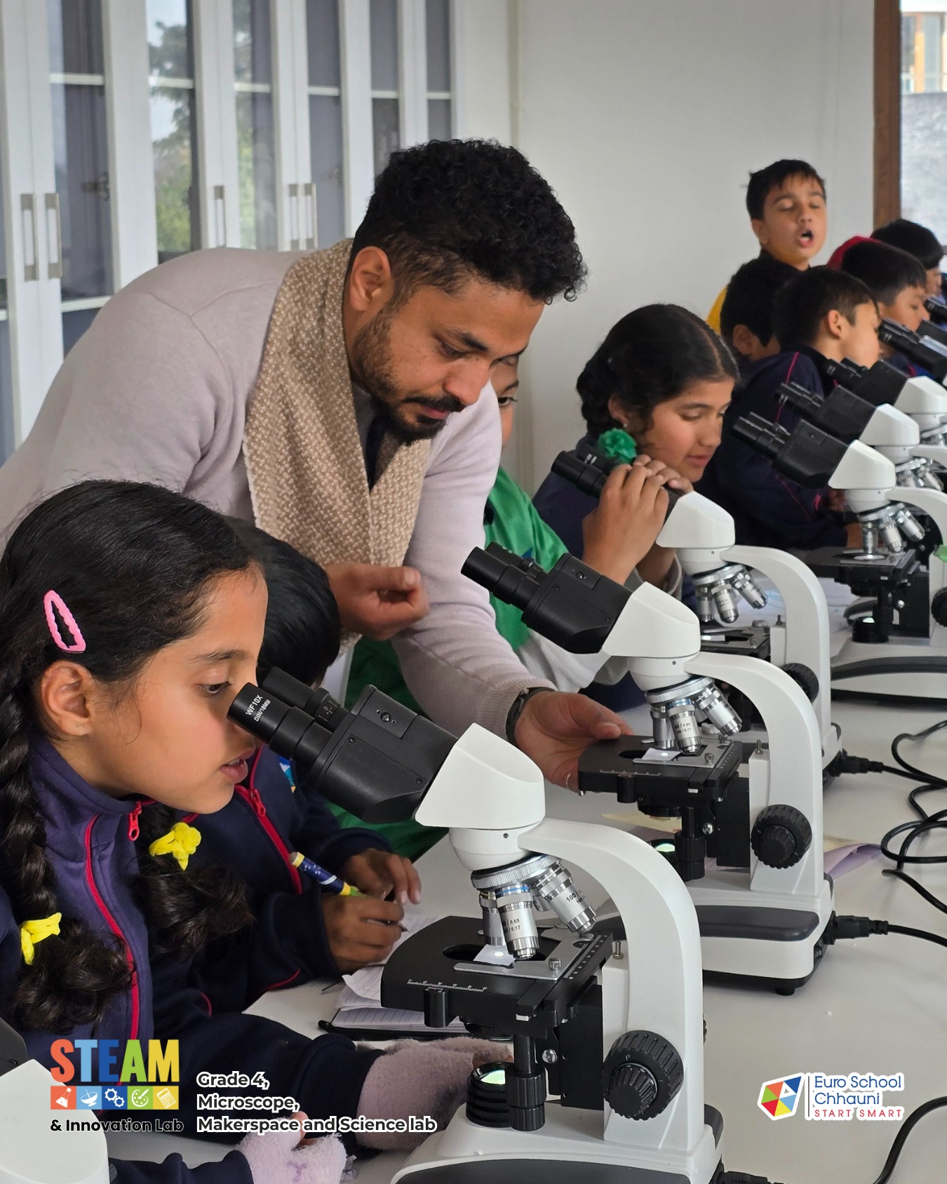 Grade 4, Microscope, Makerspace and Science lab